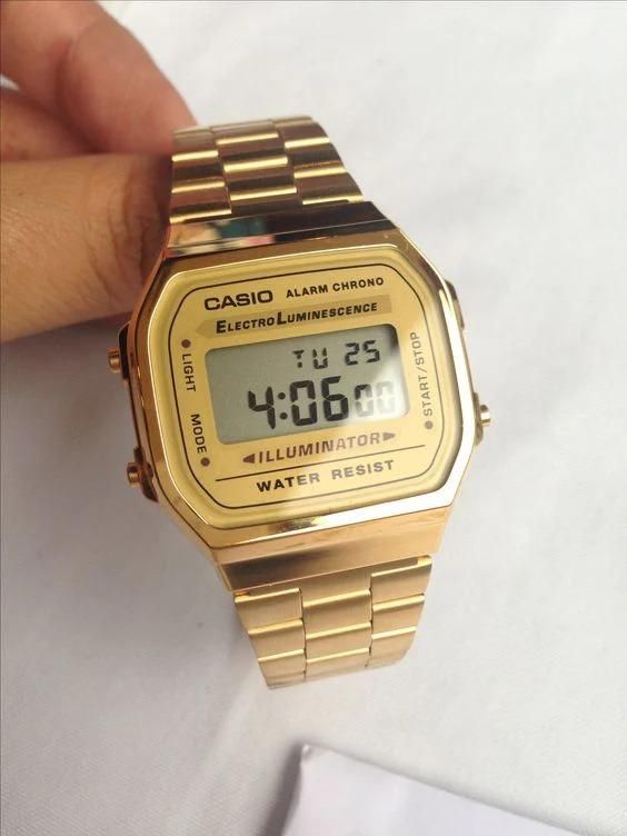 Cesio Vintage Digital Gold Unisex Watch