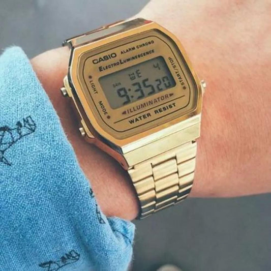 Cesio Vintage Digital Gold Unisex Watch